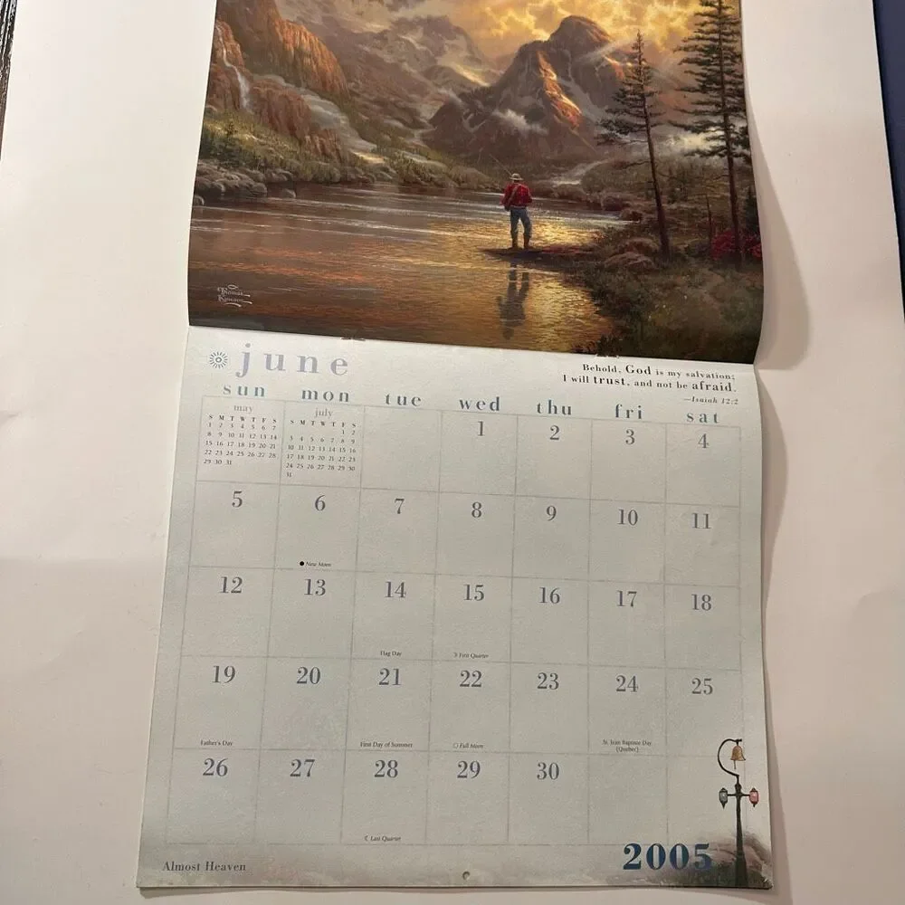 Thomas Kinkade Painter of Light Calendar with Scripture 2005 Wall Calendar
